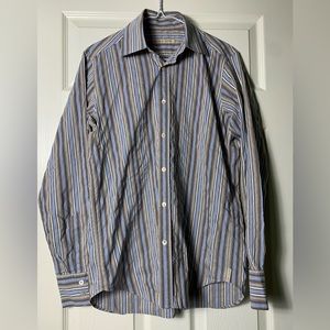 Ted Baker | Crinkle Seersucker Dress Shirt - Men’s Small